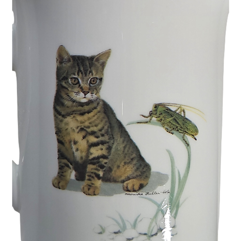 Windsor Fine Bone China Cat Mugs Set 2 England Kitty Coffee Tea Cups Gift - Picture 6 of 9
